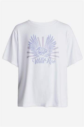 Grunt T-shirt - Poppy  - White